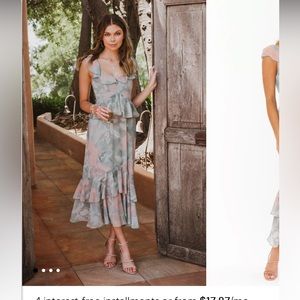 Show me your mumu ruffle floral dress